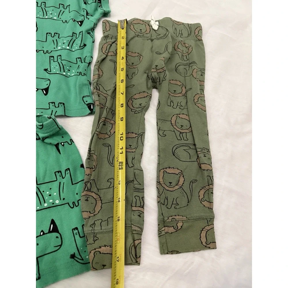 Lot of 4 Piece‎ Carter's Baby Boy Clothes 24 Mo 2T Whales Rhino Lion